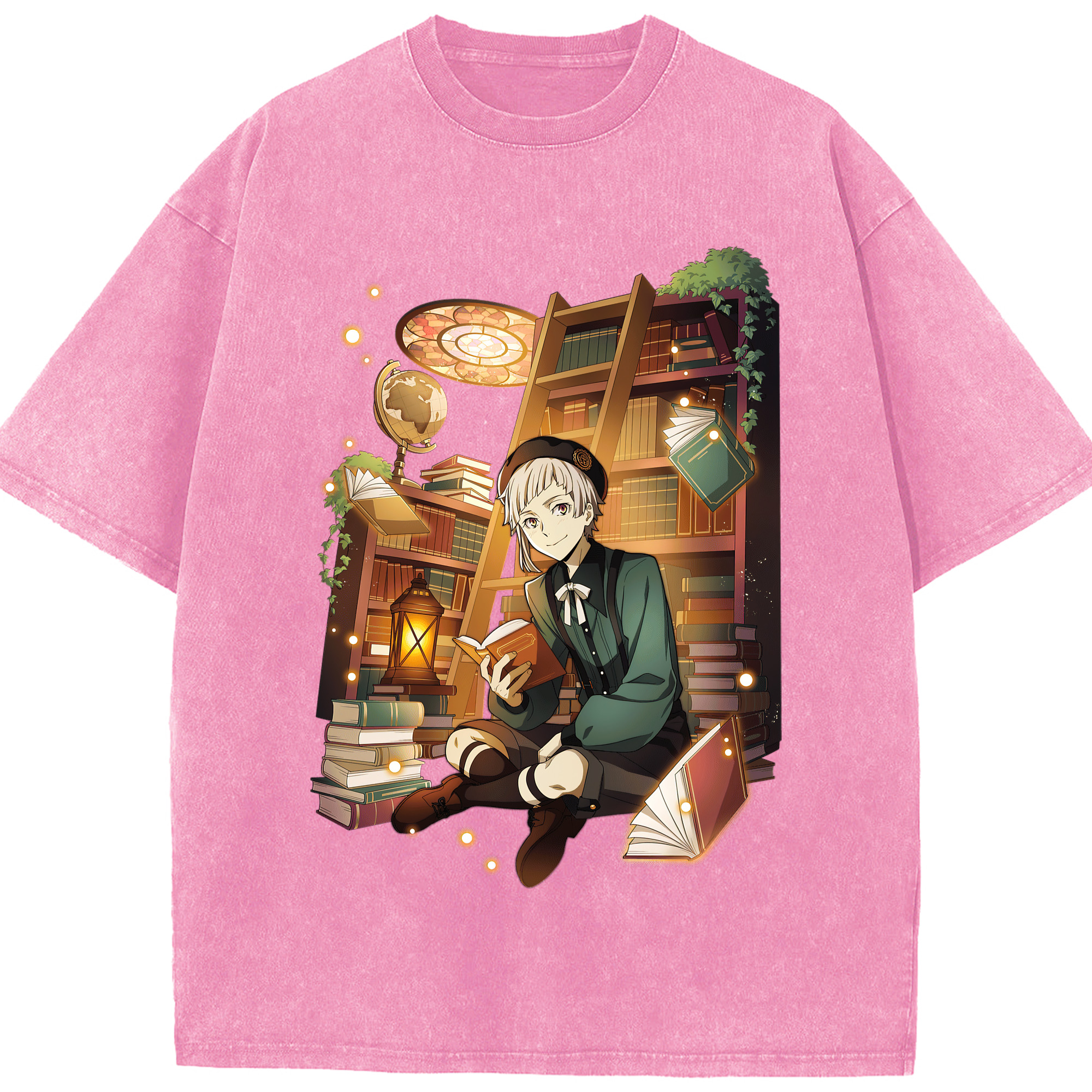（画像用） 文豪ストレイドッグス Bungo Stray Dogs 綿100% ヴィンテージ風 半袖Tシャツ（フロントプリント）